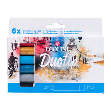 TALENS Ecoline Duotip Urban Landscape 11609913 6 couleurs