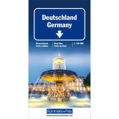 KÜMMERLY+FREY Strassenkarte 325901803 Deutschland 1:750'000