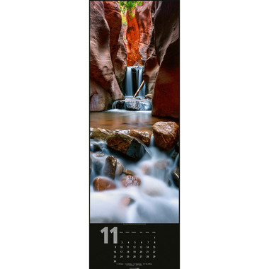 WEINGARTEN Calendario 2026 2951800+26 Wasserfälle DE 34x98cm
