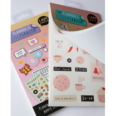 I AM CREATIVE Stickerbook Planner 12x23cm 4087.581 24 Blatt