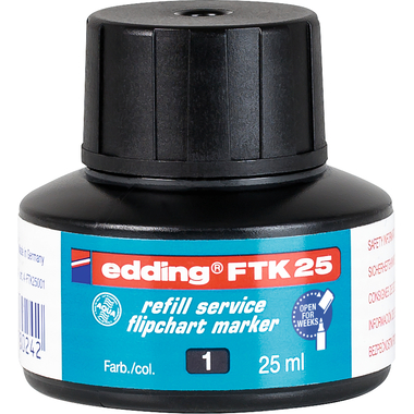 EDDING Nachfülltusche FTK25 25ml FTK-25-001 schwarz