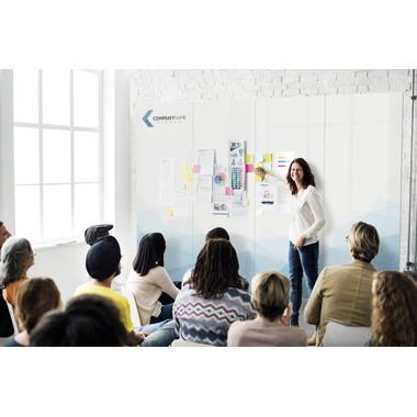 MAGNETOPLAN Infinity Wall X 1040400 weiss, emailliert 880x1180mm