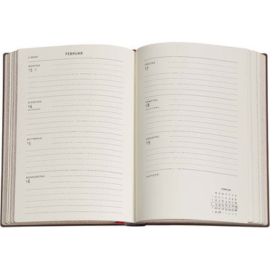PAPERBLANKS Agenda Michaelagelo 2026 DD0594-1 1S/2P HOR Midi HC AL 13x18cm