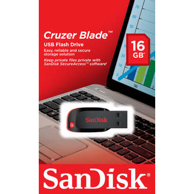 SANDISK USB Flash Cruzer Blade 16GB SDCZ50-016G G-B35