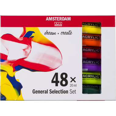 AMSTERDAM Standard Series Acryl Set 17820448 General Selection 48X20ml