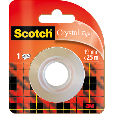 SCOTCH Rotolo Crystal 600 19mmx25m 6-1925R trasparente