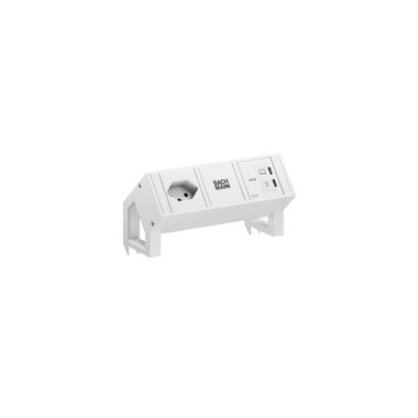 Bachmann Tischsteckdosenleiste DESK2 1xT13 1xUSB C/C 65W 0.2m RAL9010