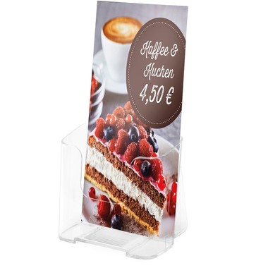 DEFLECTO Présent. d. brochures Standard 77501 transparent 1/3 A4