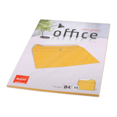 ELCO Enveloppe Office s/fenêtre B4 74485.72 120g, jaune 10 pcs.