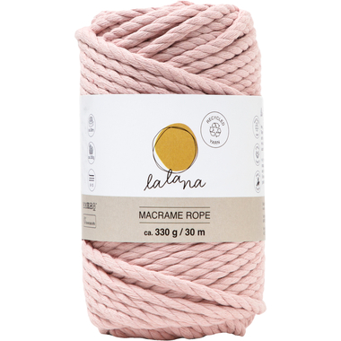 I AM CREATIVE Macrame Rope 6205.2 powder, 5mm, 330g