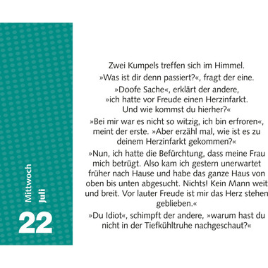 HARENBERG Abreisskalender 2026 3310012+26 Witzirin DE 14x11cm