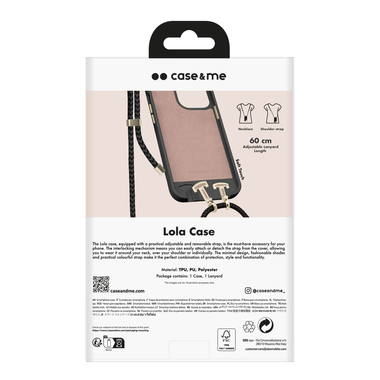 Cover iPhone 15 con tracolla rimovibile | case&me