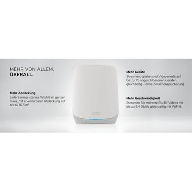 Netgear Systèmes à mailles Orbi RBK763S-100EUS ensemble de 3