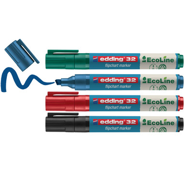 EDDING Flipchart Marker 32 1-5mm 32-E4 4 pz., astuccio