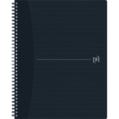 OXFORD Quaderno a spirale Origins A4+ 400150006 nero, quadri 5mm 70 fogli