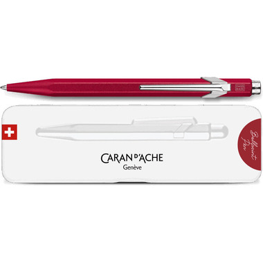 CARAN D'ACHE Stylo à bille 849 Colormat-X 849.585 rouge, Slimpack