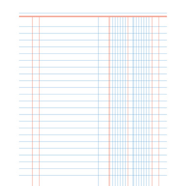 BÜROLINE Cahier E5 533875010 2 colonne 90g