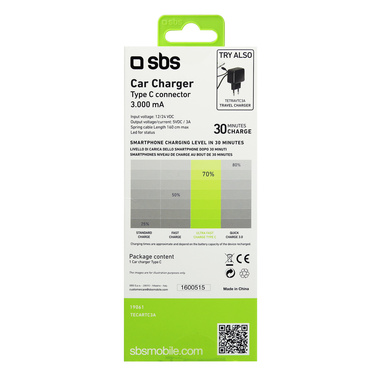 Tragbares Batterieladegerät fürs Auto, USB Typ C Anschluss