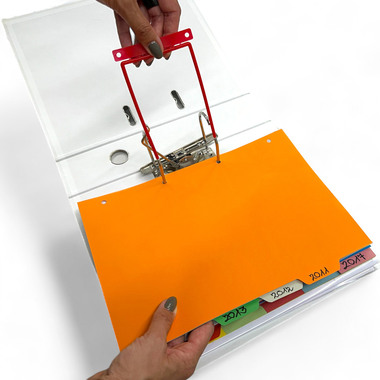 DUFCO Heftverschluss 51006.100 D-Clip rot 100 Stk.