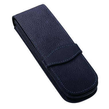 ONLINE Lederetui Blue 41048 für 2 Schreibgeräte
