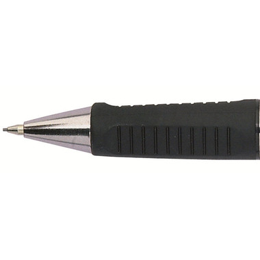FABER-CASTELL Druckbleistift GRIP PLUS HB 130733 schwarz met., Radierer 0.7mm