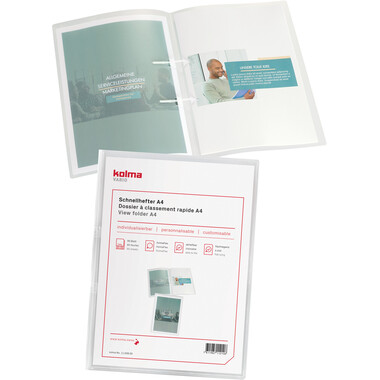 KOLMA Schnellhefter Vario A4 11.008.00 transparent,KolmaFlex 80 Blatt