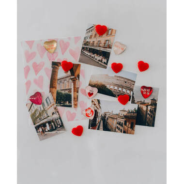 I AM CREATIVE Calamita Cuore Let`s Organize 4035.5 Vetro, 0.9x3.3x3.2cm 6 pezzi