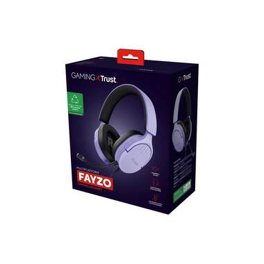 Trust Headset GXT 489P FAYZO Violett/Schwarz