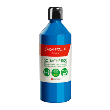CARAN D'ACHE Deckfarbe Gouache Eco 500ml 2373.170 cyan flüssig