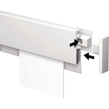 MAUL Bornier MAULgrip 100cm 6245802 blanc, Alu