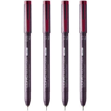 COPIC Multiliner 22075625 Wine Set 4 Stück ass.