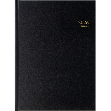 BREPOLS Agenda Bremax 1 Santex 2026 0.001.1345 1G/1P nero 21x29cm