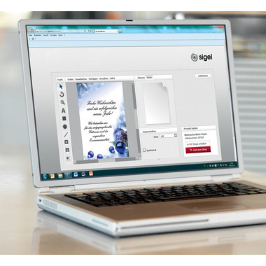 SIGEL Designpapier A4 DP034/W Weihnachtskugeln 90g 100 Blatt