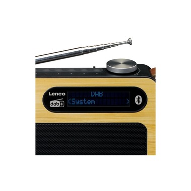 Lenco DAB+ Radio PDR-040 Bambus/Schwarz