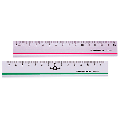 RUMOLD Righello in alu 15cm 937015 scala
