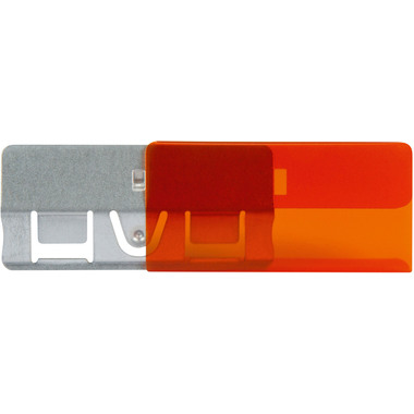 BIELLA Klarsichthülsen 60x30mm 27360235U orange 25 Stück