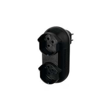 STEFFEN Power Strip Strong 2x T15, Black