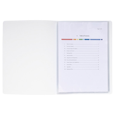 EXACOMPTA Sichtbuch KC A4 58309E weiss 30 Taschen