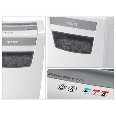 LEITZ Aktenvernichter IQ Office 8099-00-00 P4, 12 Blatt sehr leise