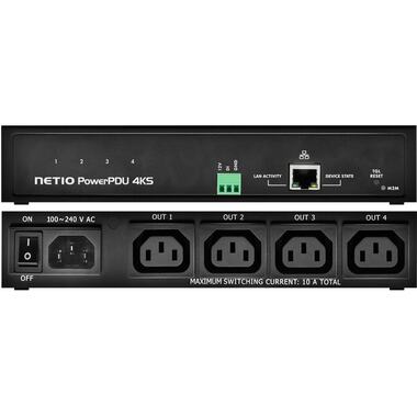NETIO Barrette de connecteurs IP PowerPDU 4 KS 4x C13 avec mesure de puissance