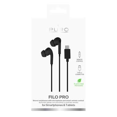 Écouteurs Stéréo Filo Pro avec Connecteur USB-C | Puro