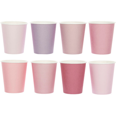 RICO DESIGN Bicchieri 250ml 401002 Mix rosa 8 pezzi