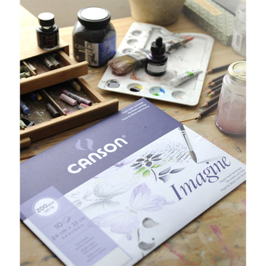 CANSON Blocs de papier dessin A3 200006007 200g, blanc 50 feuilles