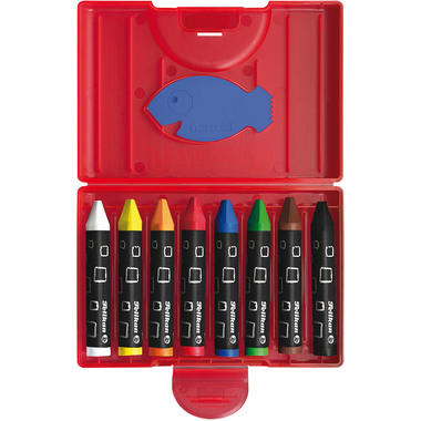 PELIKAN Wachsmaler Griffix 722942 8 Farben ass. Etui