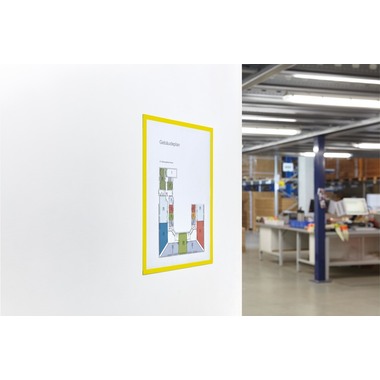 MAGNETOPLAN Magnetrahmen magnetofix A4 1130302 gelb 5 Stk.