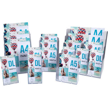 EXACOMPTA Prospekthalter Multi Format 74258D transparent