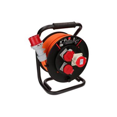 Max Hauri Kabelrolle 30 m, 2x T25, 1x CEE16/5, Schwarz