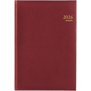 BREPOLS Agenda Omega Lima Kul. 2026 0.030.1256 1W/2S bordeaux 21x29cm