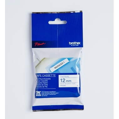 PTOUCH Ruban, non laminé bleu/blanc M-K233BZ pour PT-65/75/85/110 8mx12mm