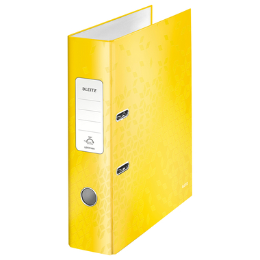 LEITZ Classeur WOW 180° 8cm 1005-00-16 jaune A4